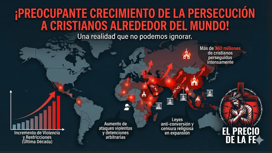 Preocupante crecimiento de la persecución a cristianos alrededor del mundo!
